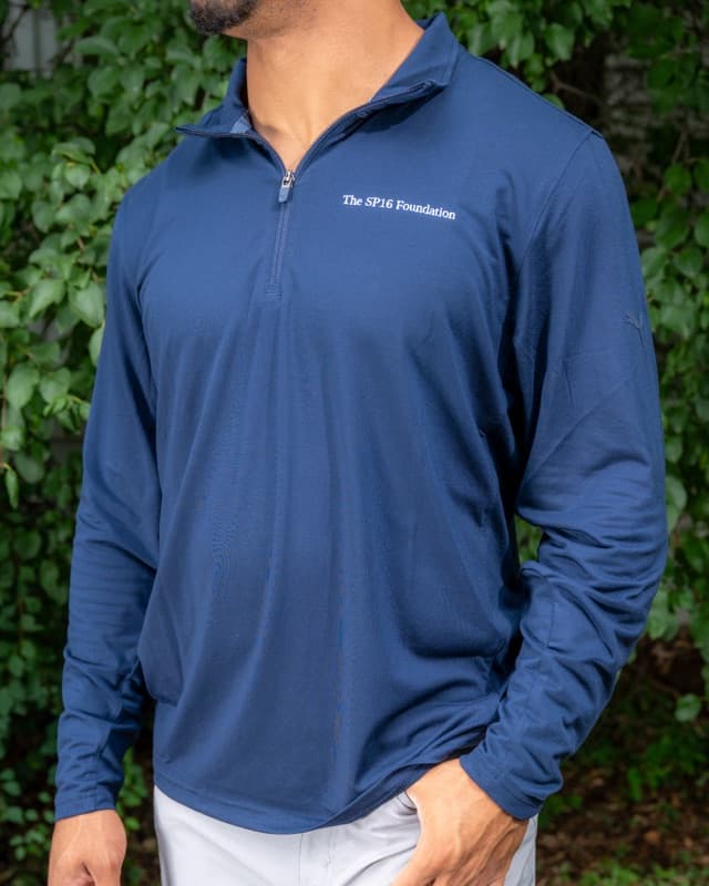 Men's Navy Puma Quarter-Zip