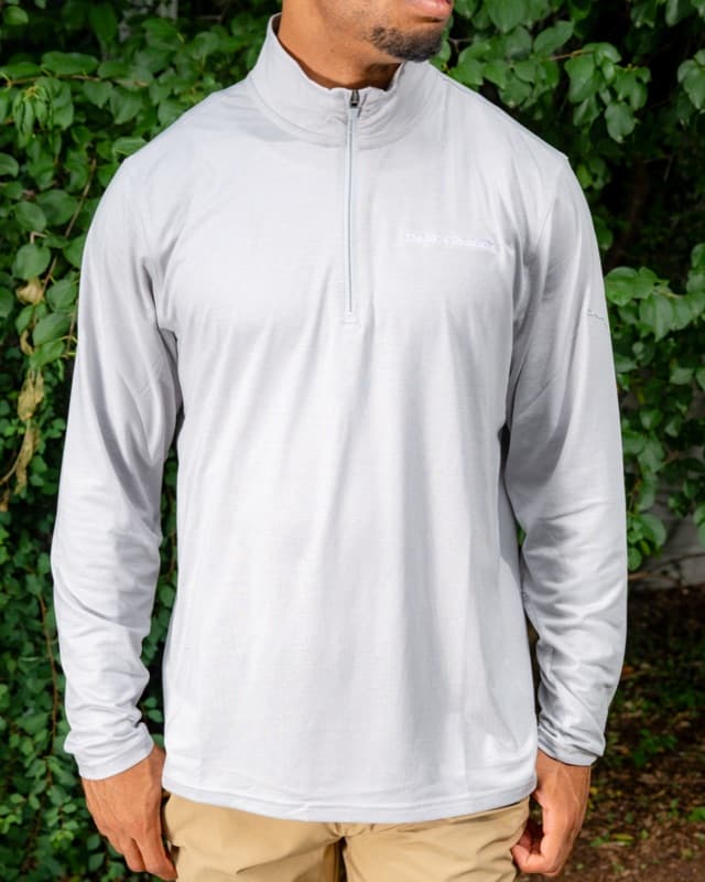 Men's Gray Puma Quarter-Zip